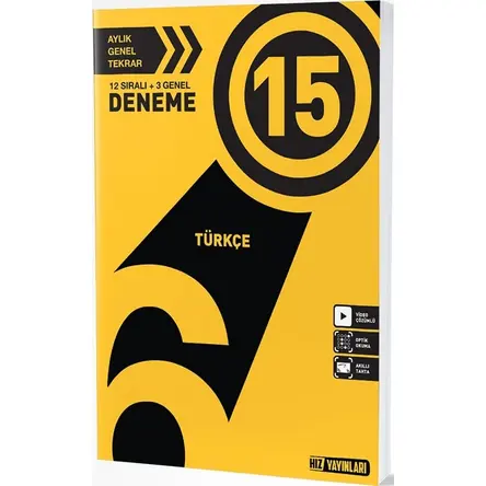 Hız Yayınları 6. Sınıf Türkçe 15 Deneme