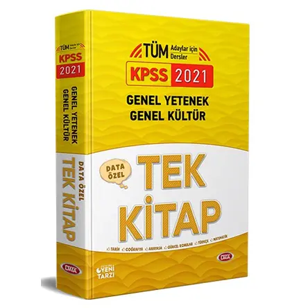 2021 KPSS Tüm Adaylar İçin Tek Kitap Data Yayınları