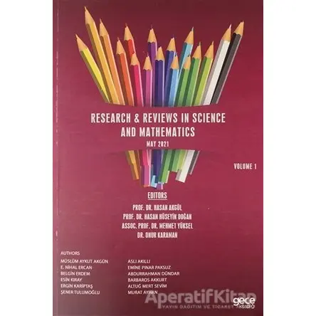Research and Reviews in Science and Mathematics - Müslüm Aykut Akgün - Gece Kitaplığı