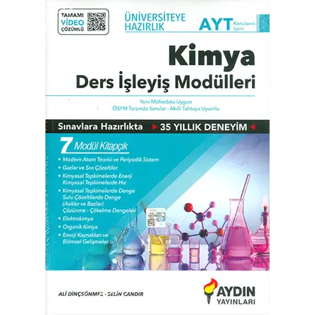 AYT Kimya Ders İşleyiş Modülleri Aydın Yayınları