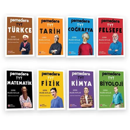Pomodoro YKS TYT Tüm Dersler Süper Pratik Notlar 8 Kitap Set