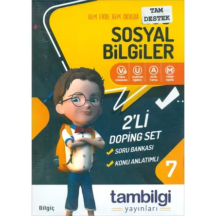 7.Sınıf Sosyal Bilgiler 2li Doping Set Tam Bilgi Yayınları