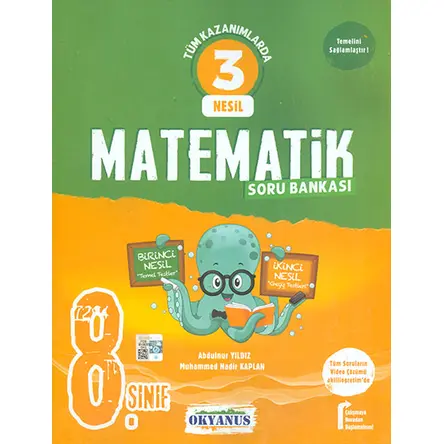 8.Sınıf 3 Nesil Matematik Soru Bankası Okyanus Yayınları