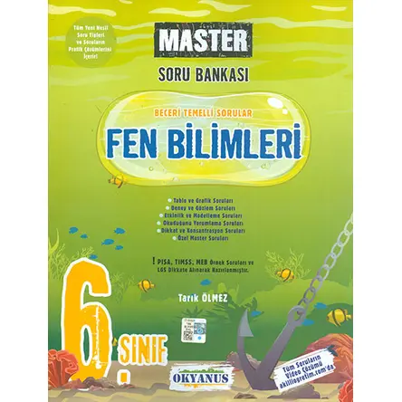 6.Sınıf Fen Bilimleri Master Soru Bankası Okyanus Yayınları