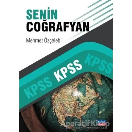 2021 KPSS Senin Coğrafyan - Mehmet Özçelebi - Nobel Sınav Yayınları