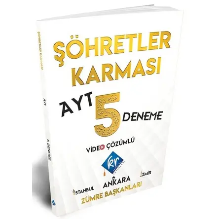 KR Akademi AYT Şöhretler Karması Zümre Başkanları 5 Deneme Video Çözümlü