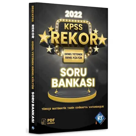 KR Akademi 2022 KPSS Genel Yetenek Genel Kültür REKOR Soru Bankası PDF Çözümlü