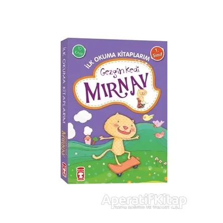 Gezgin Kedi Mırnav - İlk Okuma Kitaplarım Set (10 Kitap Takım) - Fatma Işık - Timaş Çocuk