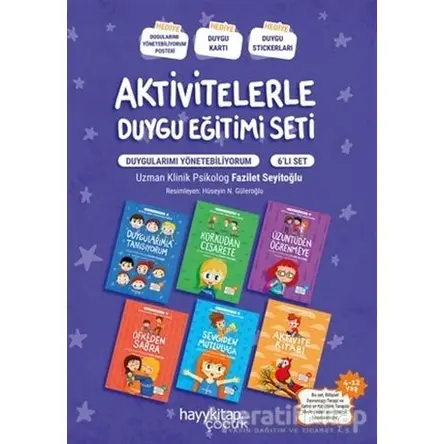Aktivitelerle Duygu Eğitimi Seti (6 Kitap Takım) - Fazilet Seyitoğlu - Hayykitap