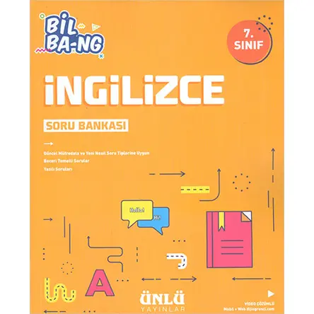 7.Sınıf İngilizce Soru Bankası Ünlü Yayınları