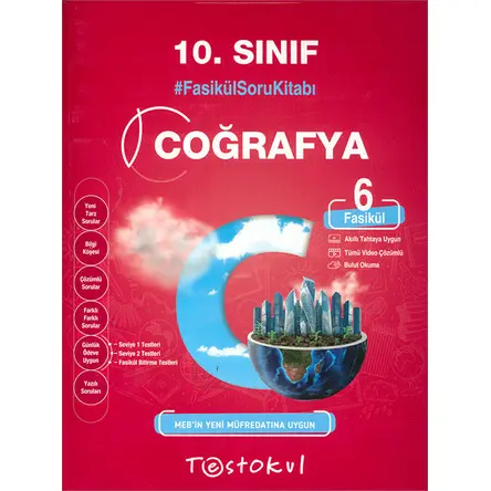 10.Sınıf Coğrafya Fasikül Soru Kitabı Test Okul Yayınları