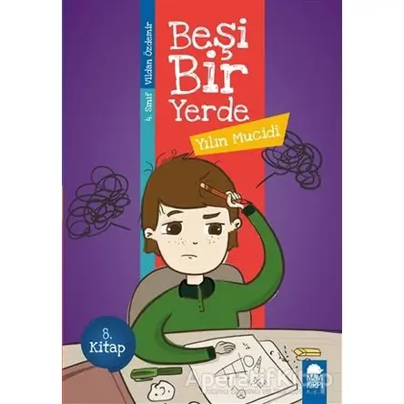 Yılın Mucidi - Beşi Bir Yerde 8. Kitap (4. Sınıf) - Vildan Özdemir - Mavi Kirpi Yayınları