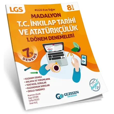 Gezegen 8. Sınıf LGS TC İnkılap Tarihi ve Atatürkçülük 1. Dönem 7 Deneme