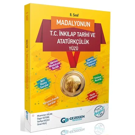 Gezegen 8. Sınıf LGS Madalyonun TC İnkılap Tarihi ve Atatürkçülük Yüzü Soru Bankası