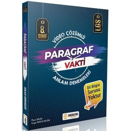 Madalyon 8. Sınıf LGS Paragraf Vakti Anlam Denemeleri