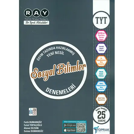 TYT Sosyal Bilimler Denemeleri Toprak Yayıncılık