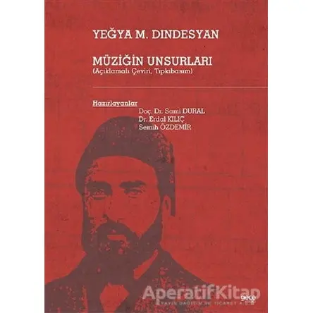 Müziğin Unsurları - Yeğya M. Dindesyan - Gece Kitaplığı