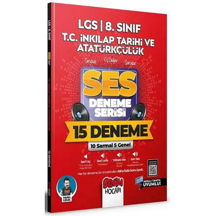 Benim Hocam 8. Sınıf LGS T.C İnkılap Tarihi ve Atatürkçülük 15 Deneme Ses Deneme Serisi