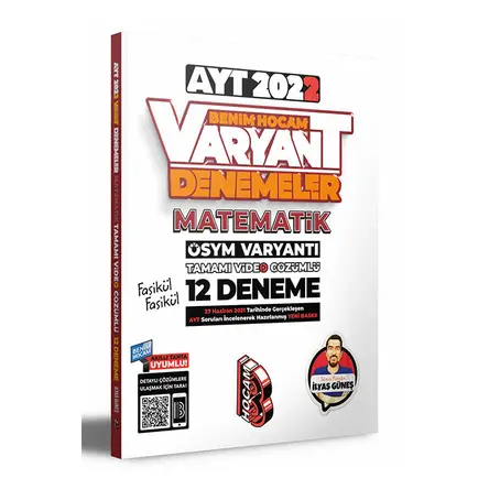 Benim Hocam 2022 AYT Matematik Tamamı Video Çözümlü 12 Deneme Sınavı