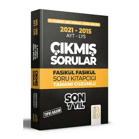 Benim Hocam 2015-2021 YKS 2. Oturum Eşit Ağırlık - Sözel Bölüm Son 7 Yıl Tıpkı Basım Çıkmış Sorular