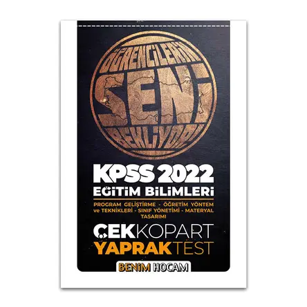 Benim Hocam 2022 KPSS Eğitim Bilimleri Çek Kopart Yaprak Test