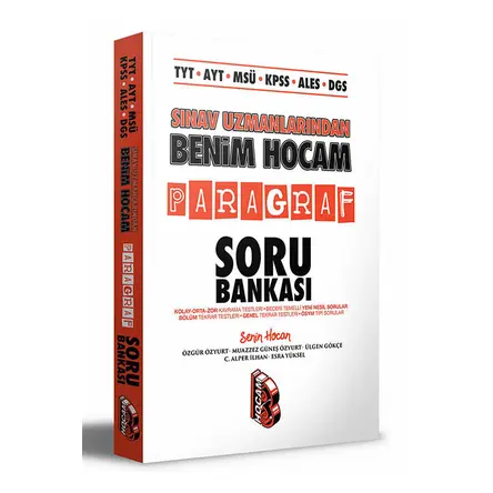 Benim Hocam TYT - AYT - MSÜ - KPSS - ALES - DGS Sınav Uzmanlarından Paragraf Soru Bankası