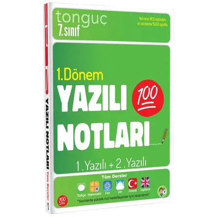 Tonguç Akademi 7. Sınıf Yazılı Notları 1. Dönem 1 ve 2. Yazılı
