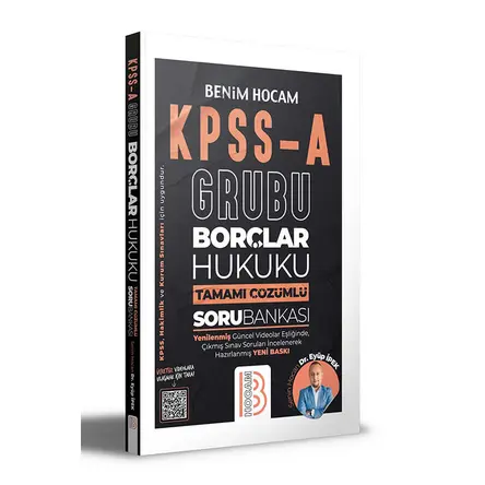 Benim Hocam KPSS A Grubu Borçlar Hukuku Tamamı Çözümlü Soru Bankası