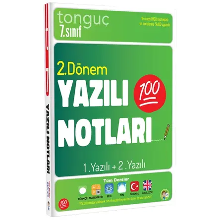 Tonguç Akademi 7. Sınıf Yazılı Notları 2. Dönem 1 ve 2. Yazılı