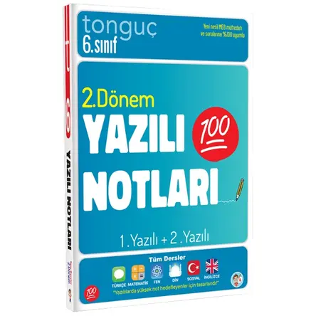 Tonguç Akademi 6. Sınıf Yazılı Notları 2. Dönem 1 ve 2. Yazılı