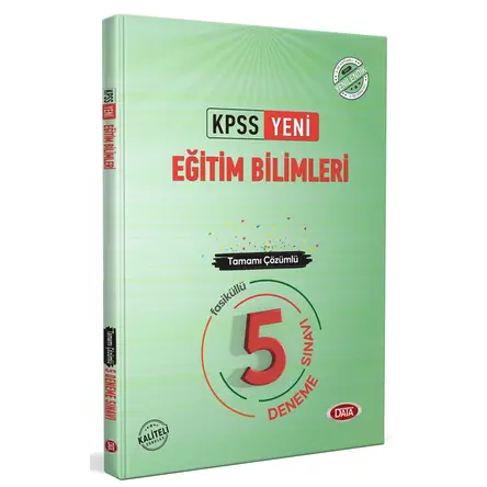 Data 2022 KPSS Eğitim Bilimleri Tamamı Çözümlü 5 Deneme Sınavı