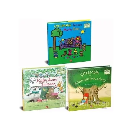 Okumayı Seviyorum Set - Organik Kitap (3 Kitap Takım) - Naoko Stoop - Beyaz Balina Yayınları