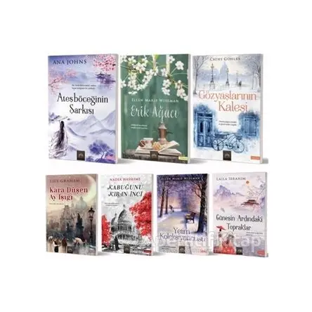 Gerçek Hayattan Uyarlama Romanlar Seti (7 Kitap Takım) - Yasemin Büte - Arkadya Yayınları
