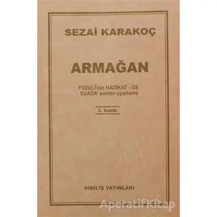 Armağan - Sezai Karakoç - Diriliş Yayınları