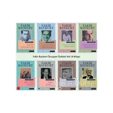 Fakir Baykurt Özyaşam Öyküsü Seti (8 Kitap Takım) - Fakir Baykurt - Literatür Yayıncılık