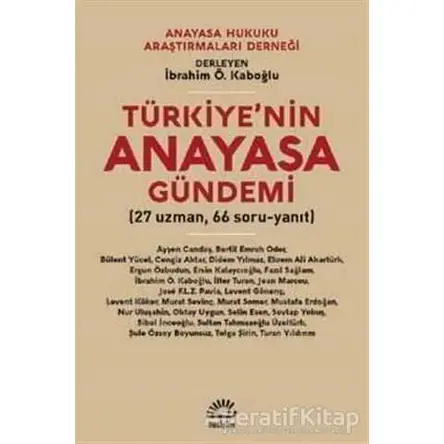 Türkiyenin Anayasa Gündemi - İbrahim Ö. Kaboğlu - İletişim Yayınevi