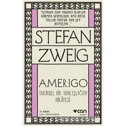 Amerigo - Stefan Zweig - Can Yayınları