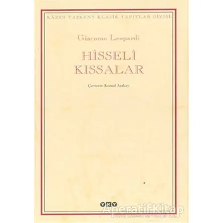 Hisseli Kıssalar - Giacomo Leopardi - Yapı Kredi Yayınları