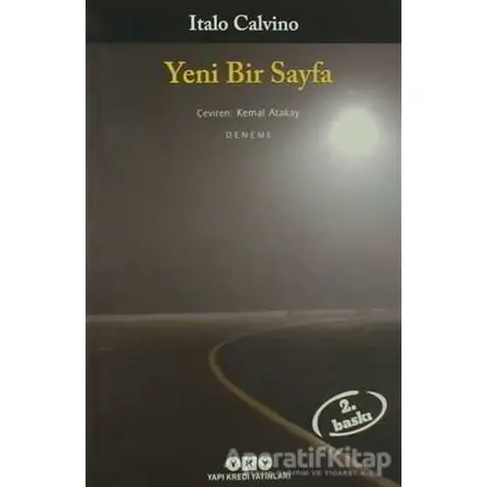 Yeni Bir Sayfa - Italo Calvino - Yapı Kredi Yayınları