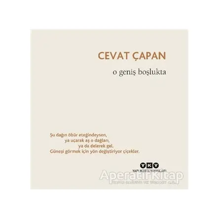 O Geniş Boşlukta - Cevat Çapan - Yapı Kredi Yayınları