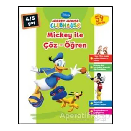 Mickey Mouse Clubhouse - Mickey ile Çöz - Öğren (4-5 Yaş) - Kolektif - Doğan Egmont Yayıncılık