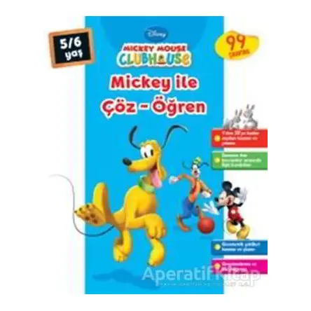 Mickey Mouse Clubhouse - Mickey ile Çöz - Öğren (5-6 Yaş) - Kolektif - Doğan Egmont Yayıncılık