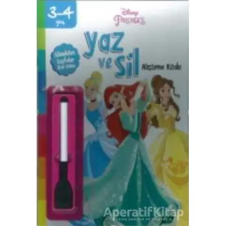 Yaz ve Sil Alıştırma Kitabı - Prenses - Kolektif - Doğan Egmont Yayıncılık