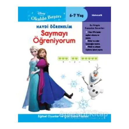 Haydi Öğrenelim - Saymayı Öğreniyorum 6-7 Yaş - Kolektif - Doğan Egmont Yayıncılık