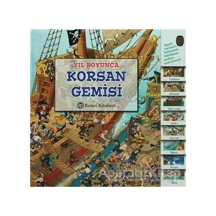 Yıl Boyunca Korsan Gemisi - Elizabeth Havercroft - Remzi Kitabevi