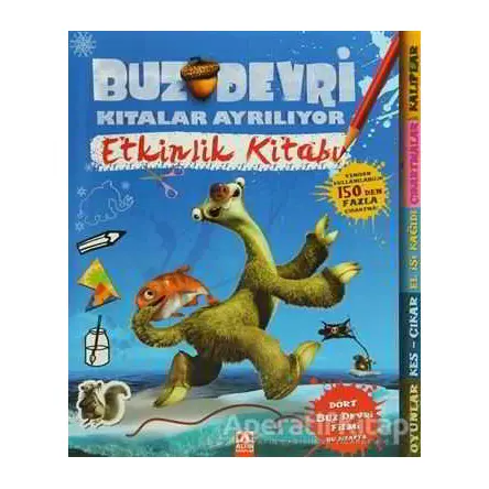Buz Devri Kıtalar Ayrılıyor Etkinlik Kitabı - Emily Stead - Altın Kitaplar