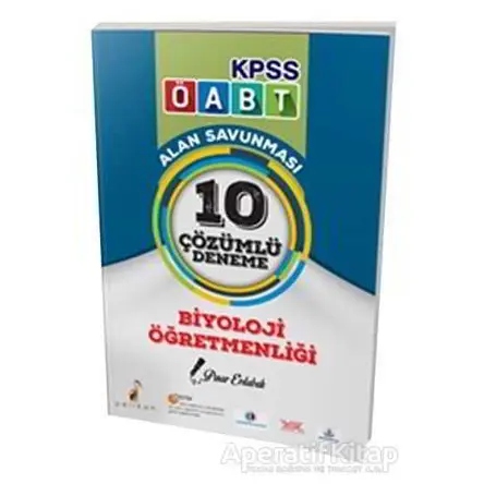2018 ÖABT Biyoloji Öğretmenliği Alan Savunması 10 Çözümlü Deneme