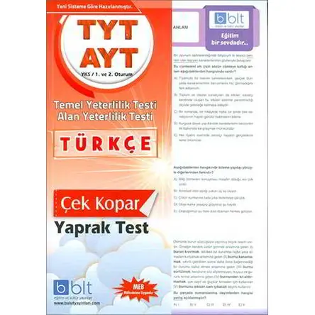Bulut TYT AYT Türkçe Yaprak Test