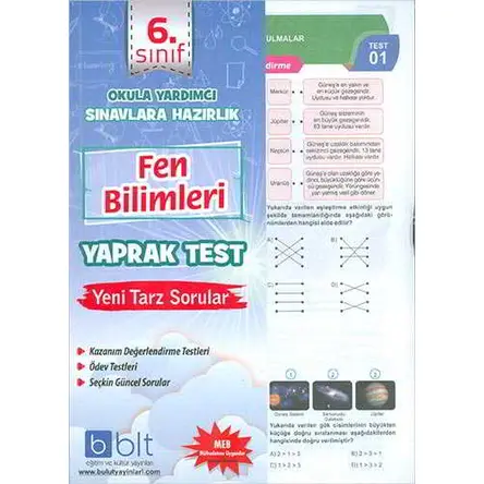 Bulut 6.Sınıf Fen Bilimleri Yaprak Test