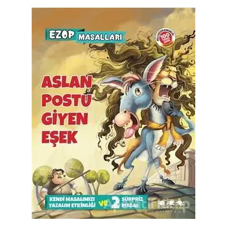 Ezop Masalları - Aslan Postu Giyen Eşek - E. Murat Yığcı - Caretta Yayıncılık